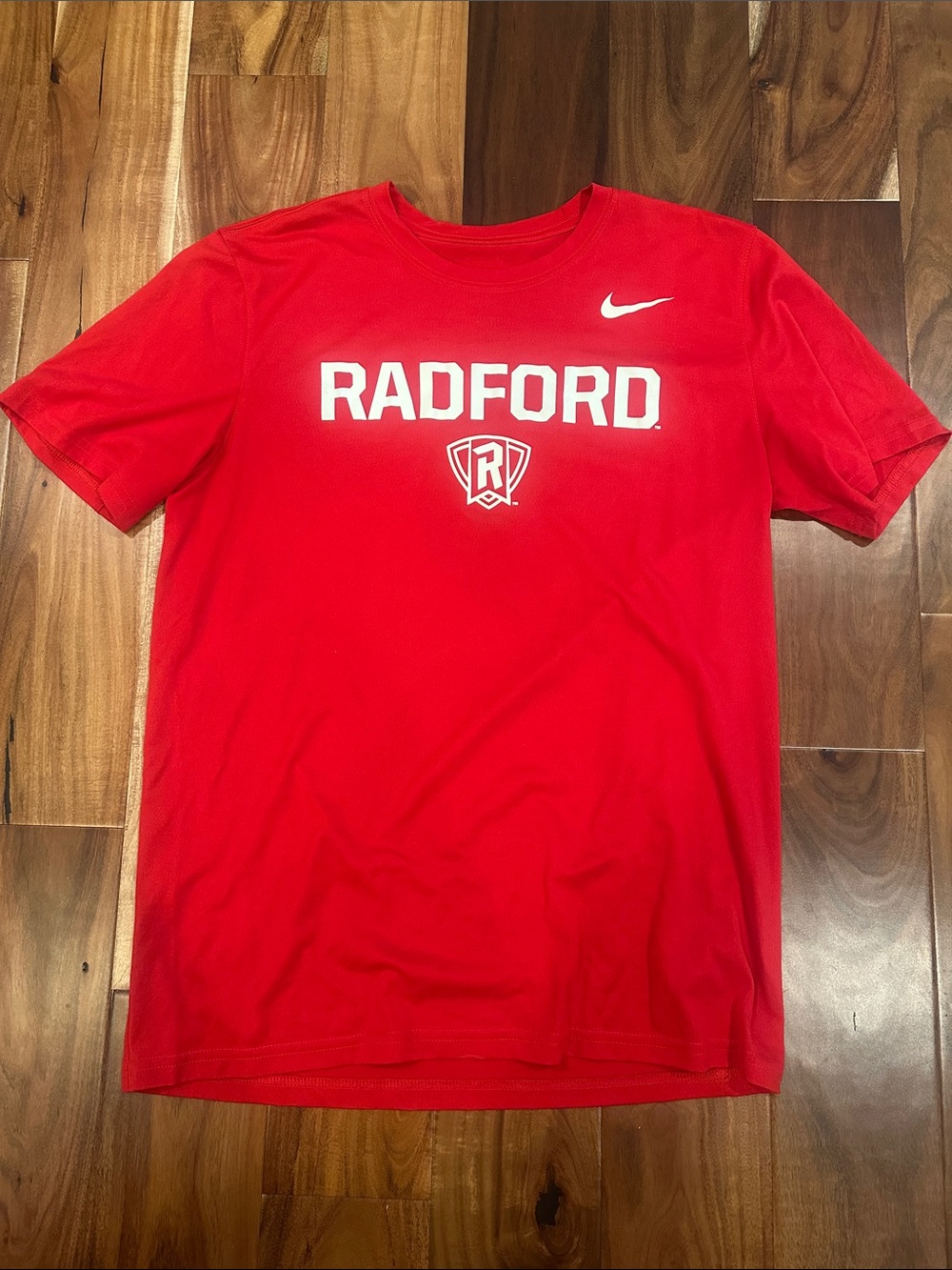 Nike Red Radford University Highlanders Logo Short Sleeve Tee